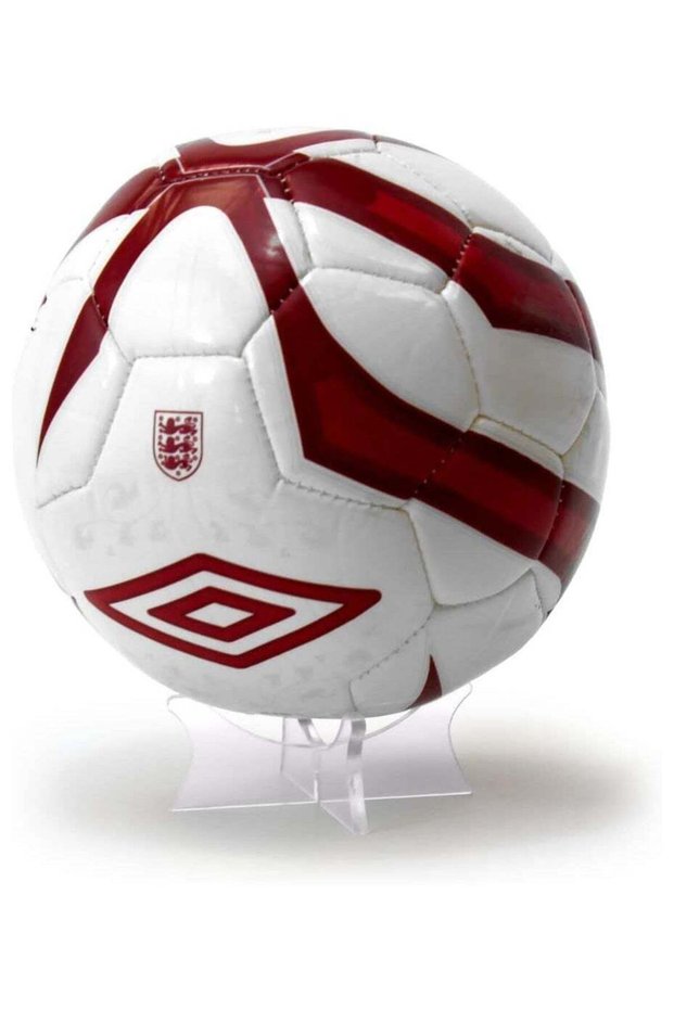 Clear MINI SIZE 2 Football Display Stand Ball Riser Plinth Signed Ball Holder Acrylic