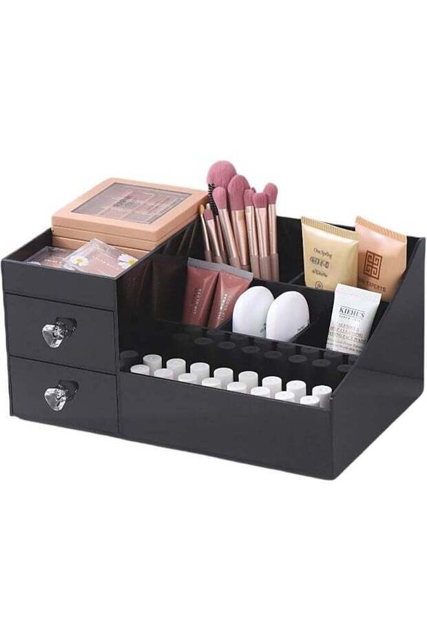 Large Makeup Organizer with Drawers, Acrylic Vanity Cosmetics Organizer and Storage for Makeup Cadd