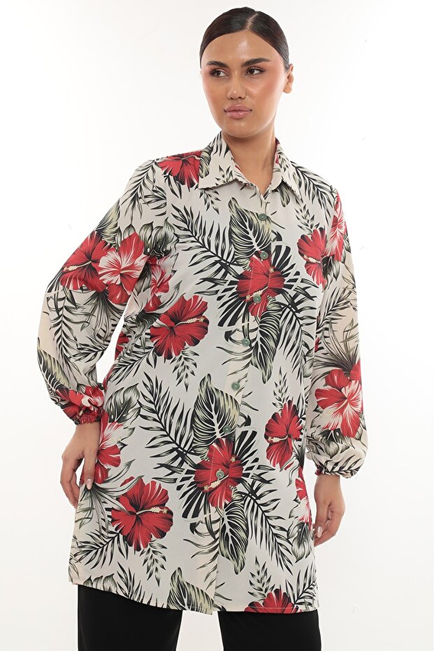 Дамски модел с разрез - 1