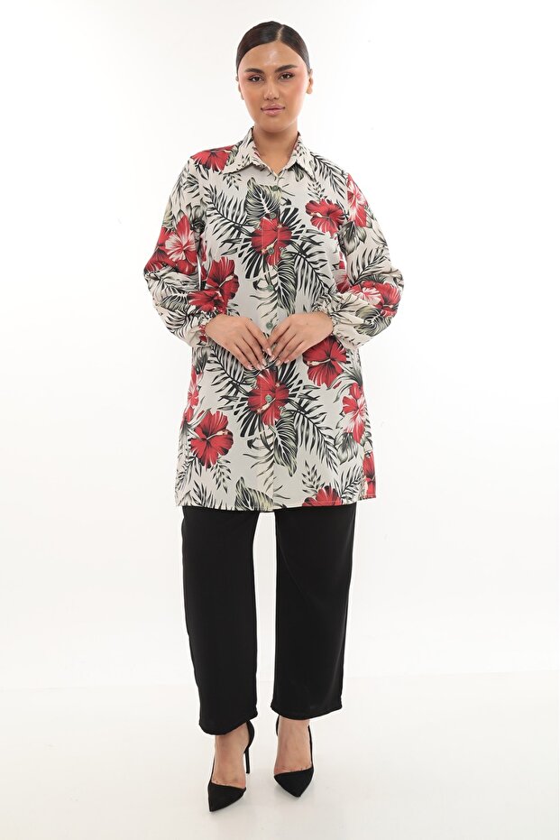 Дамски модел с разрез - 4