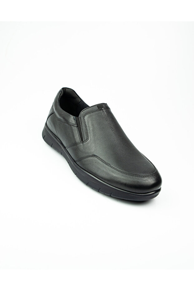 King Paolo 9021 Black Leather Large Size Casual Men's Shoes