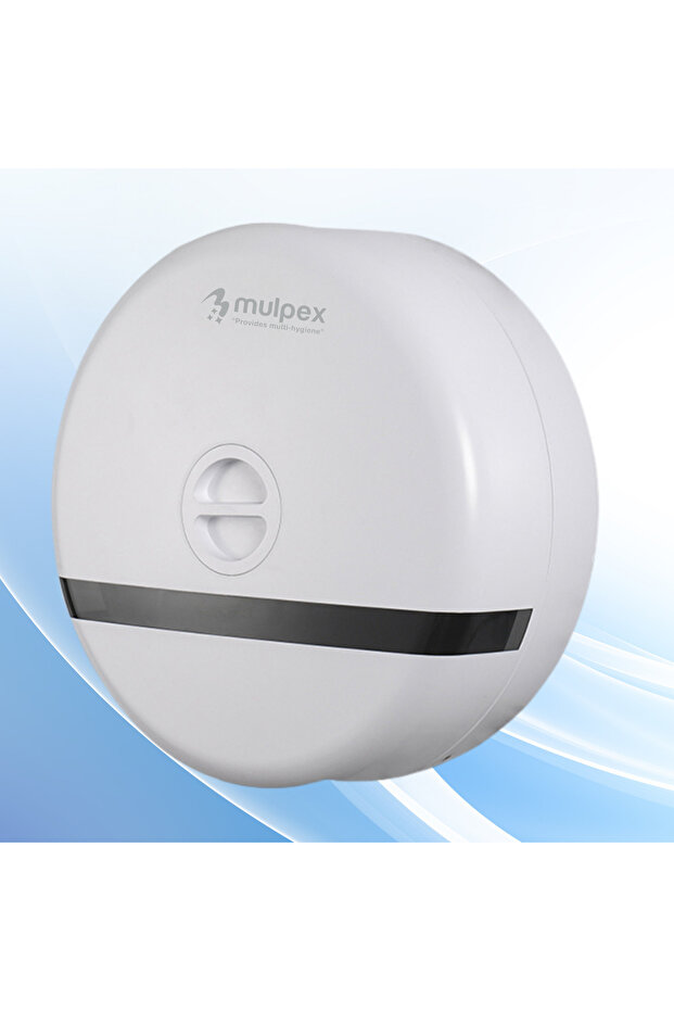 Wall Mounted Mini Jumbo Toilet Paper Dispenser / Paper Holder | Premium Abs Body, White
