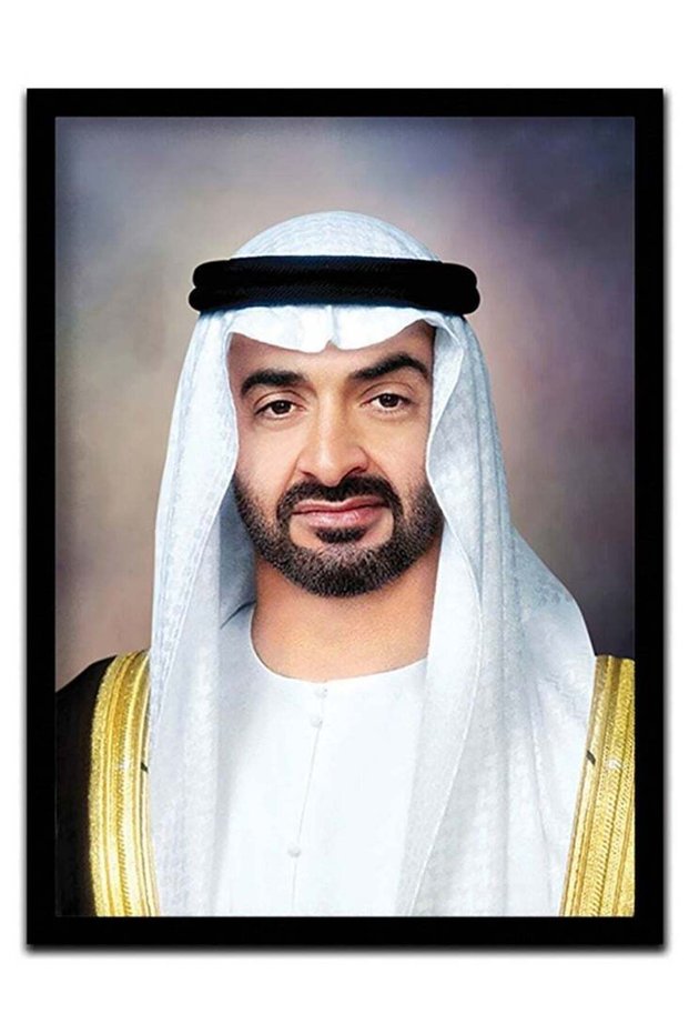 Digitally Printed Shiekh Mohamed bin Zayed bin sultan Al Nahyan Posers | Wall Frames for Living Roo