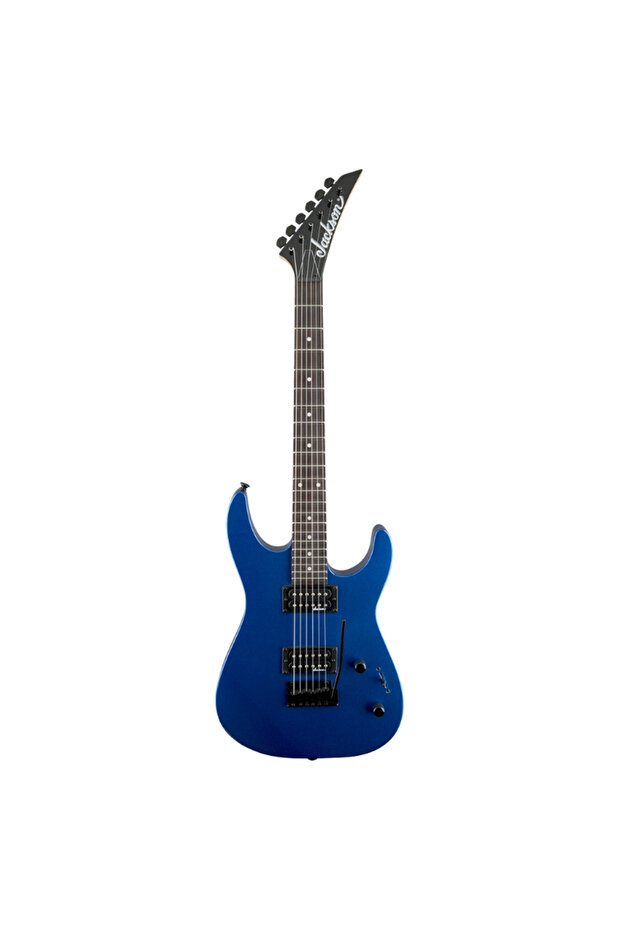 JS11 Dinky 2-Point Tremolo Amaranth Klavye Metallic Blue Elektro Gitar - 1