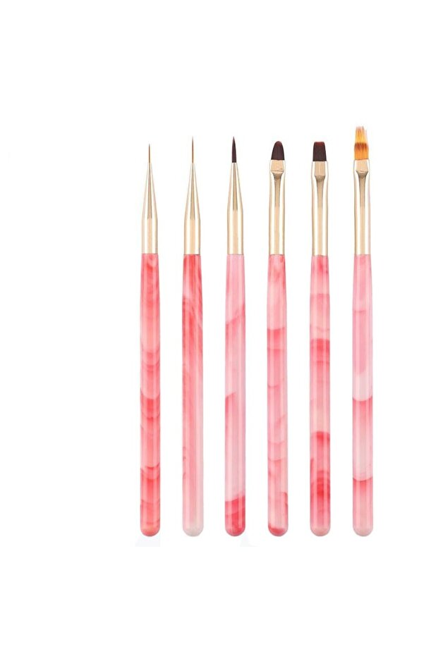 Protez Tırnak Fırça Seti 6'lı - 3