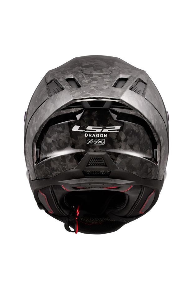 DRAGON FORGED KARBON KAPALI KASK SİYAH - 3