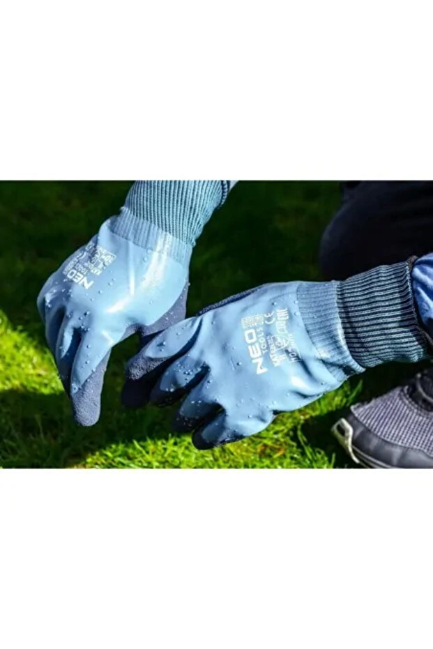 Latex/polyester gloves, 2 layers, size 8, - 4