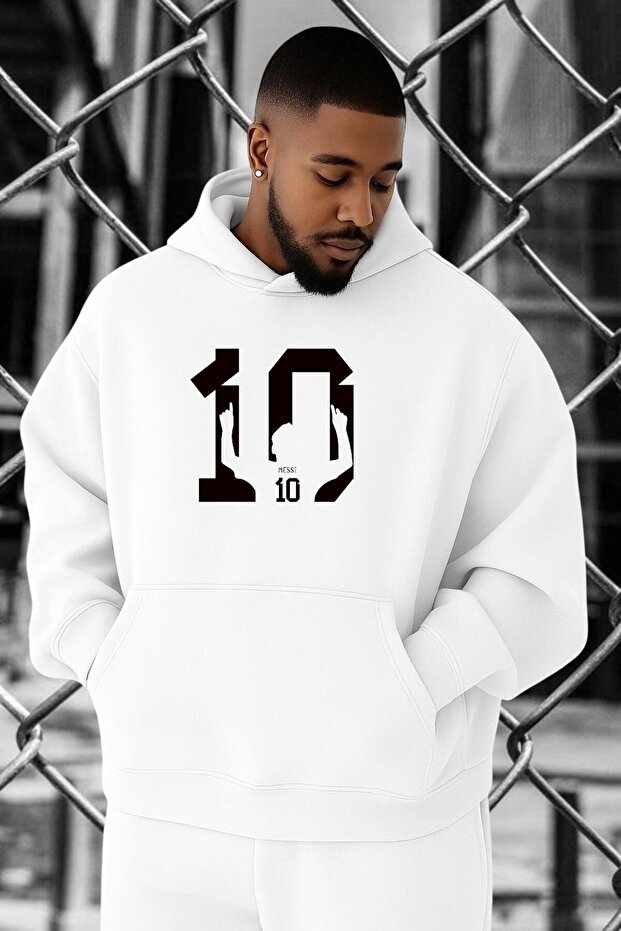 3 Yarn Combed Cotton Number 10 Printed Large Size Sweatshirt