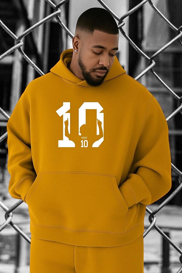 Number 10 Printed Oversized Sweatshirt