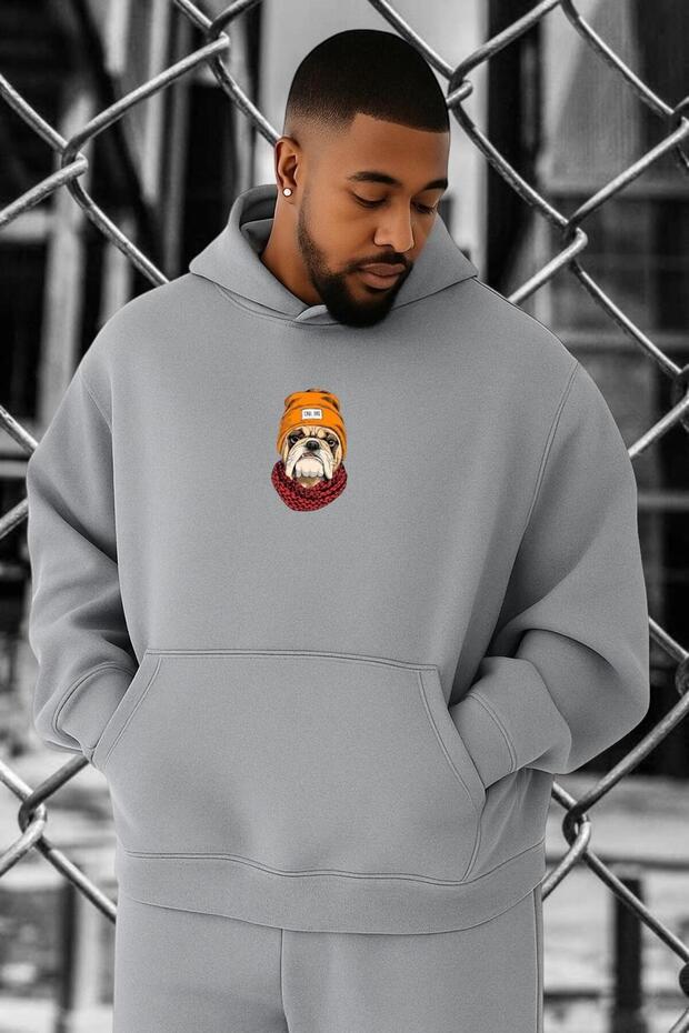 3 Yarn Combed Cotton Bulldog Oversized Sweatshirt