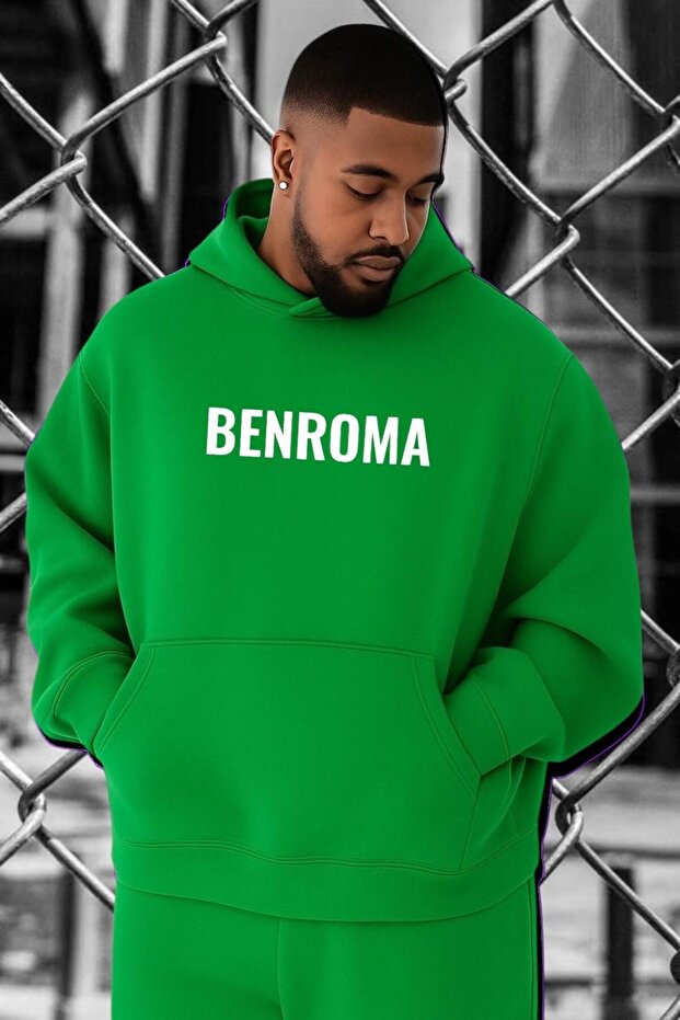3 Yarn Printed Plus Size Sweatshirt
