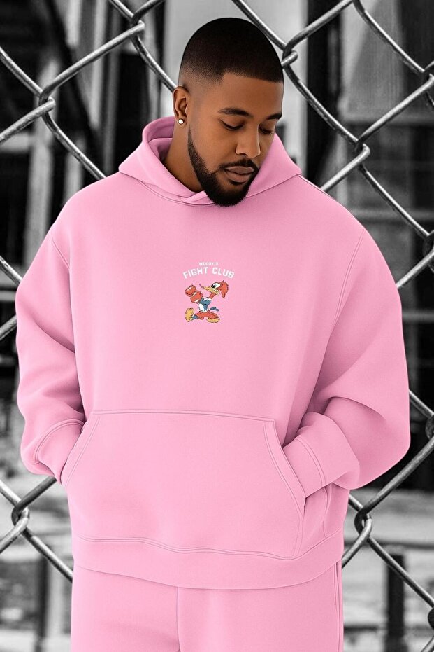 3 Yarn Combed Fight Club Printed Large Size Sweatshirt