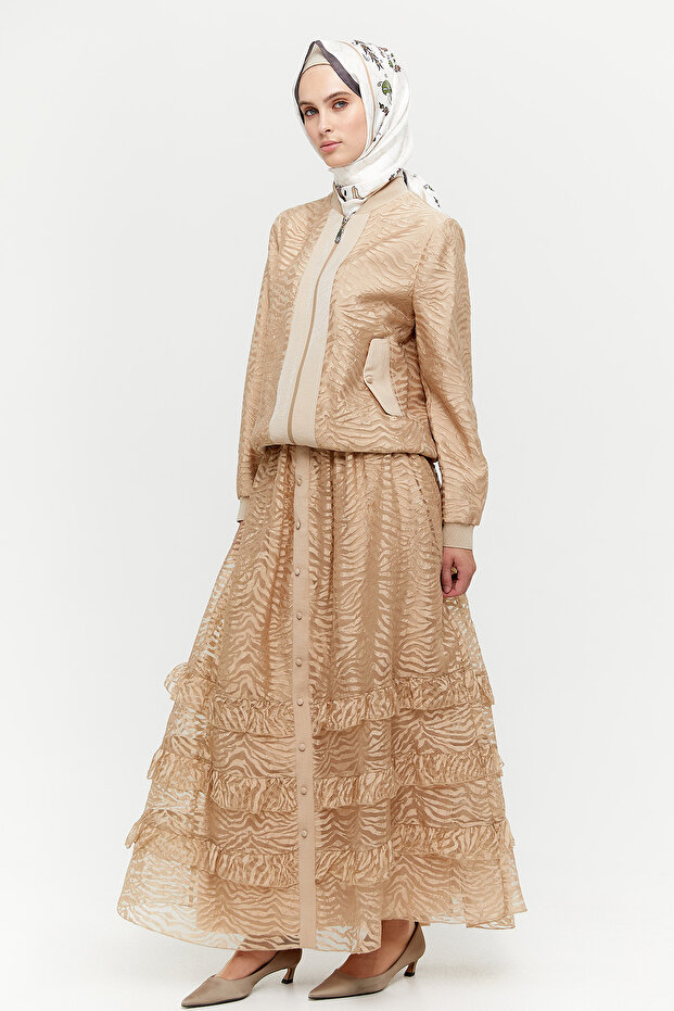 Zebra Organzeli Bomber Ceket - 1