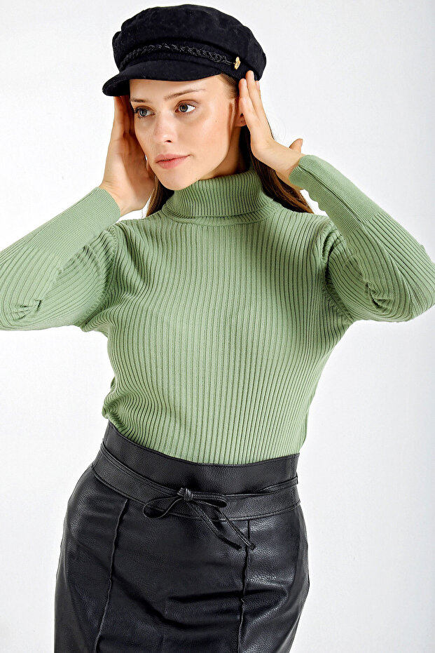 Women's Turtleneck Knitwear Sweater Çağla 1221