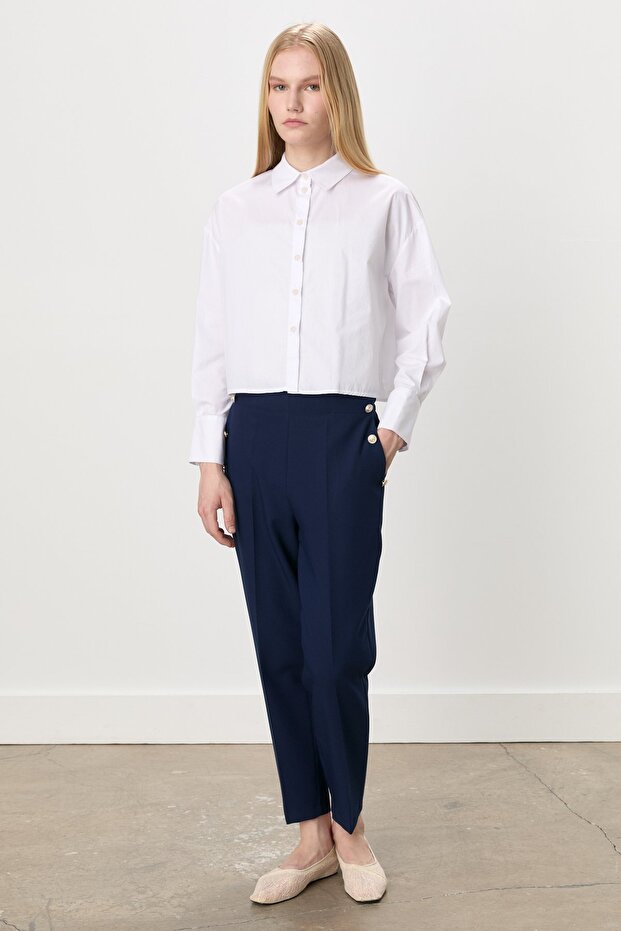 Blazer Pantolon Lacivert - 1