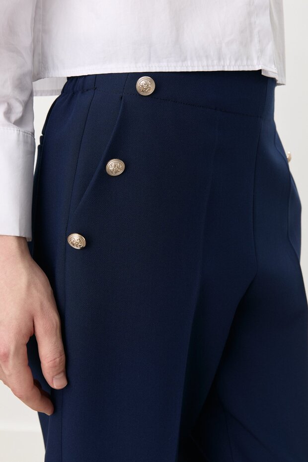 Blazer Pantolon Lacivert - 3