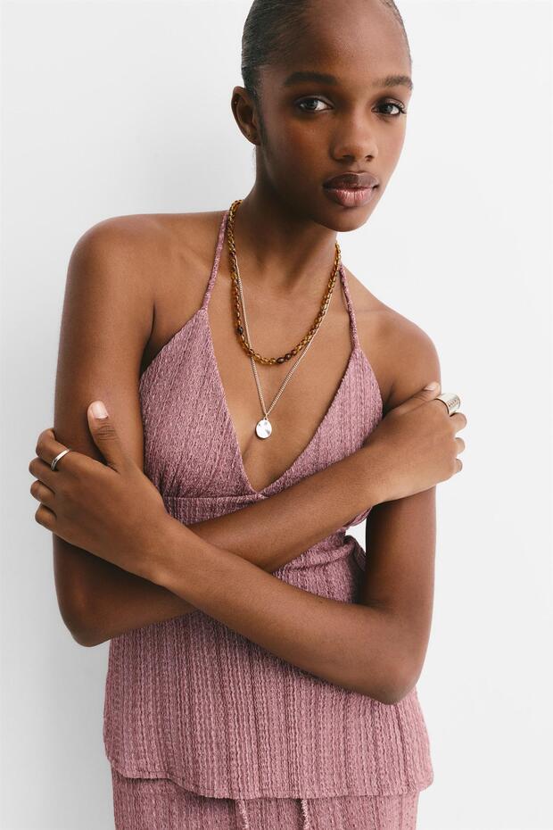 Asimetrik bambula top - 3