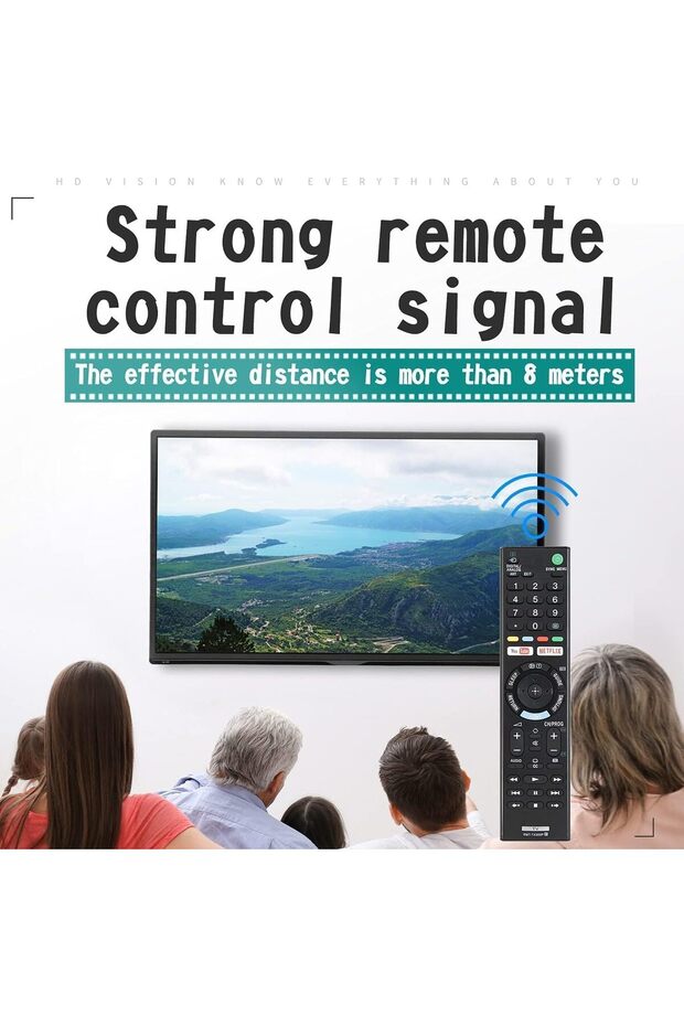 Universal Remote Control for All LCD LED HDTV Smart TVs with YouTube and Netflix Buttons - 4