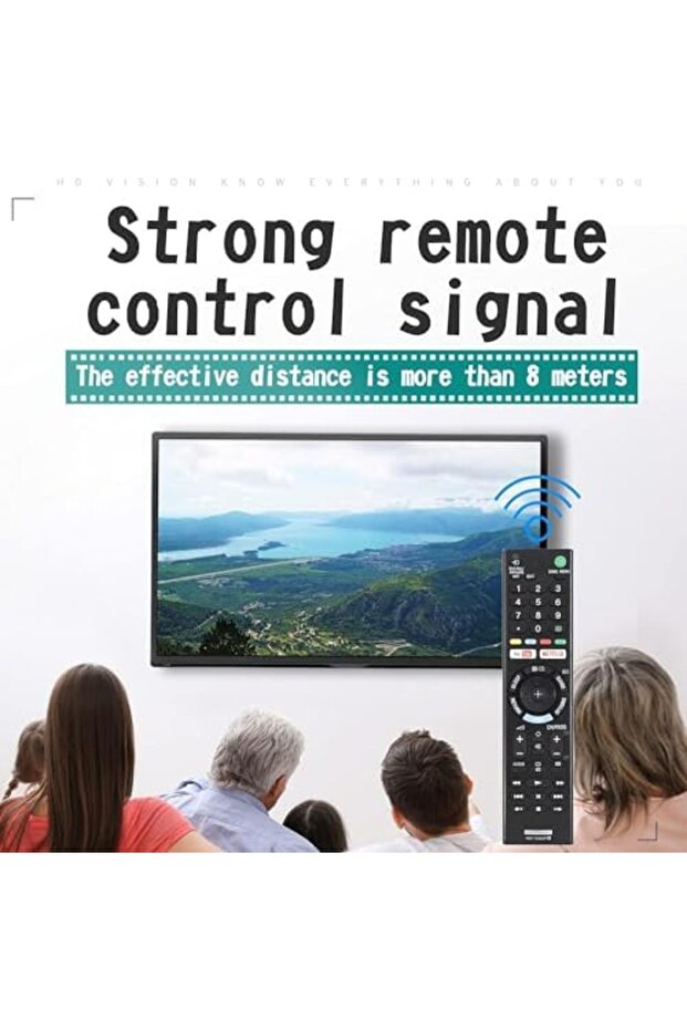 Universal Remote Control for All LCD LED HDTV Smart TVs with YouTube and Netflix Buttons - 5