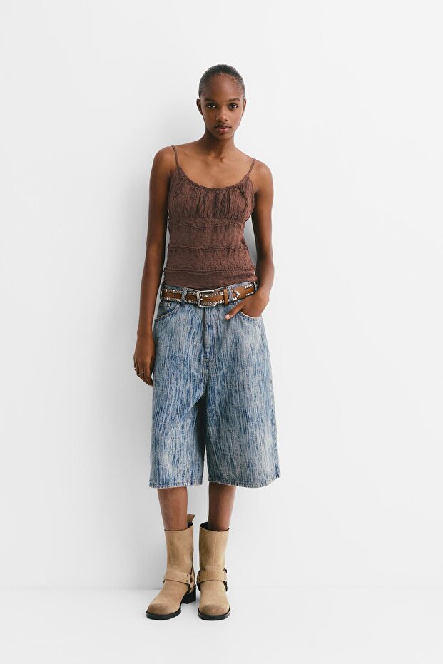 Askılı dantel top - 2