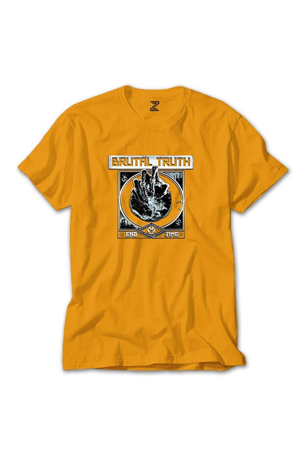 Tricou galben Brutal Truth End Time - 1