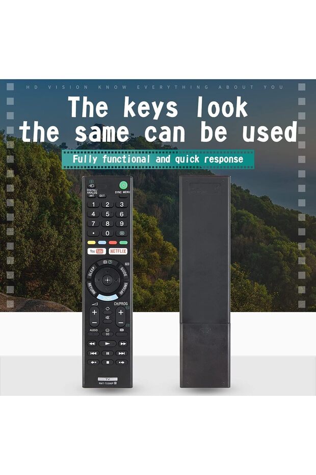 Universal Remote Control for All LCD LED HDTV Smart TVs with YouTube and Netflix Buttons - 6