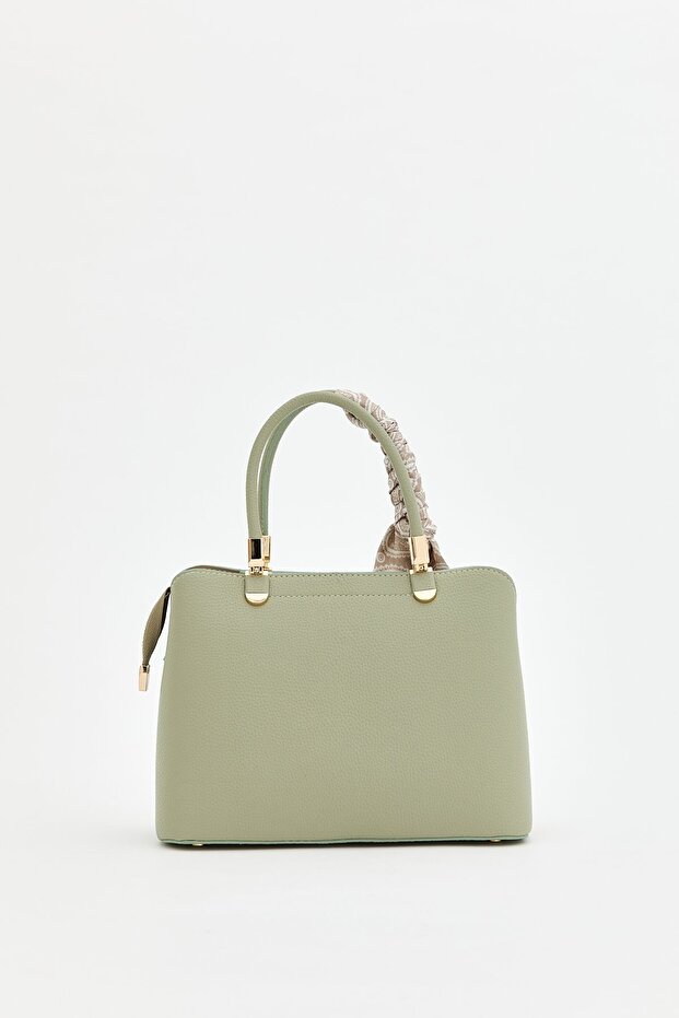 Fularlı Tote Çanta Mint - 3