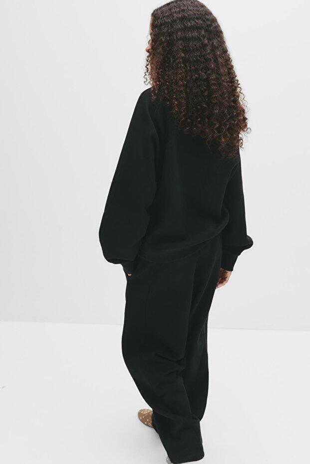 Oversize dikişli sweatshirt - 2