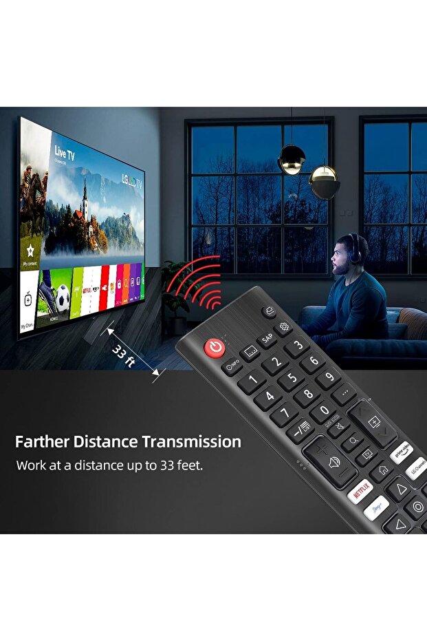 NEW Universal Remote Control Replacement for -TV-Remote All LED OLED LCD Webos 4K 8K UHD HDTV HDR Sm - 7