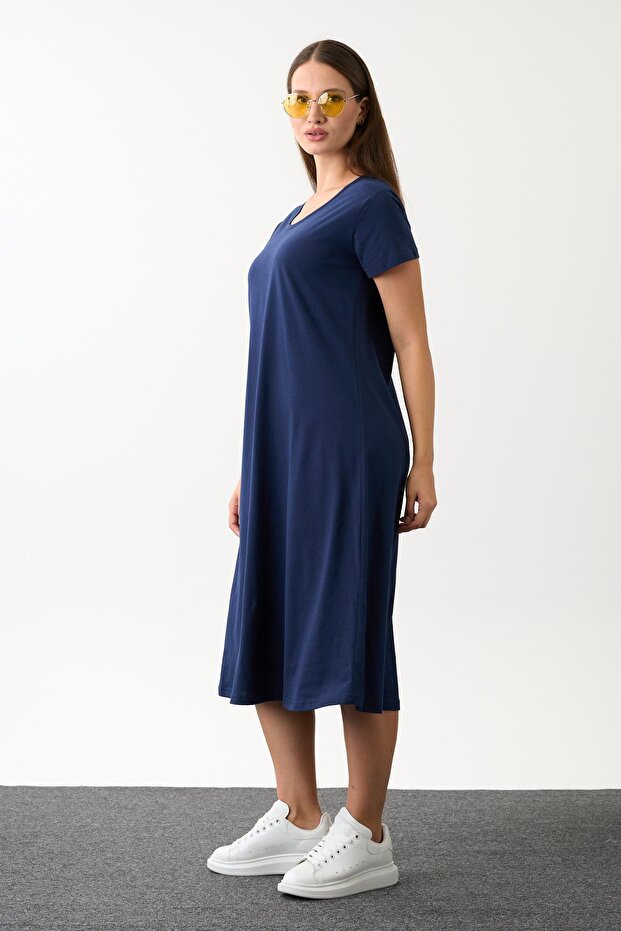 KISA KOLLU SALAŞ ELBİSE (B22-43600) - 4