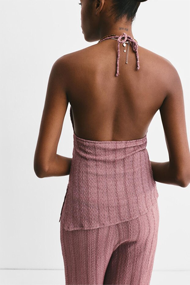 Asimetrik bambula top - 4