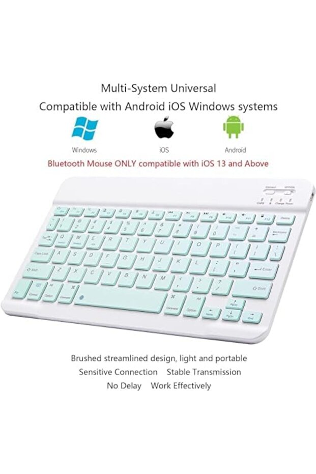 Ultra-Slim Bluetooth Keyboard and Mouse Combo - 3