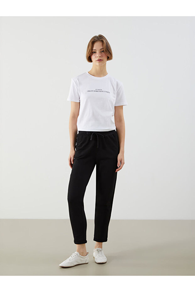 Esvab • Modern & Distinctive Women's Sweatpants with Waist Drawstring