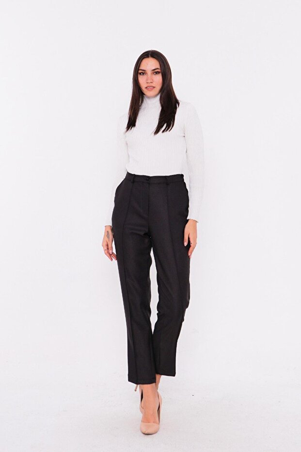 Pants with Pockets Black - 1