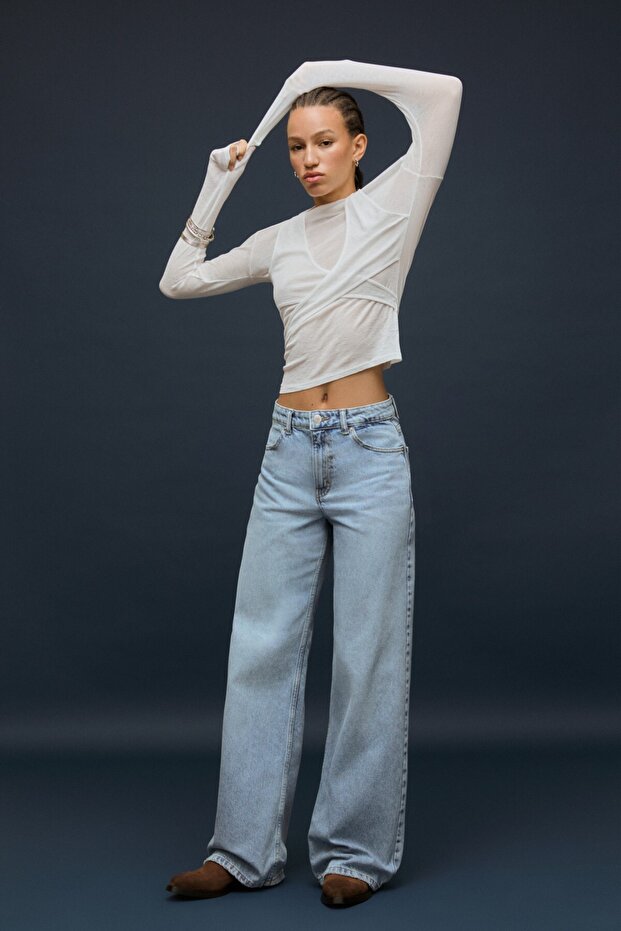 Geniş paça jean - 1