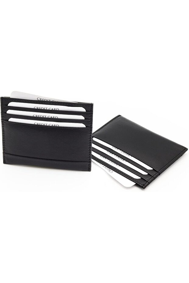 Card Holder Wallet Men, Men Slim Small Card Wallet, Card Holder RFID Leather Wallet for M