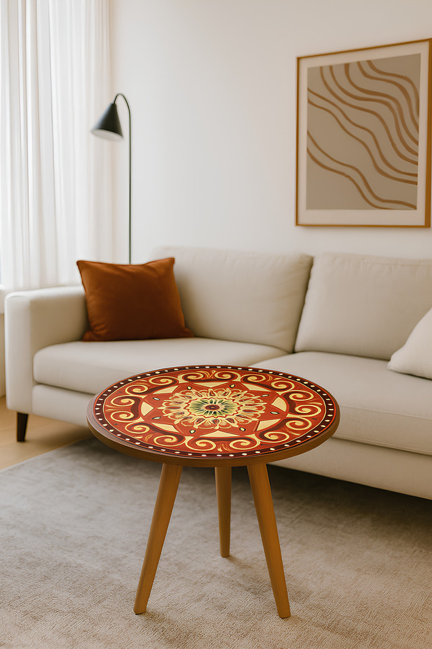 tekli oval yan sehpa - 1