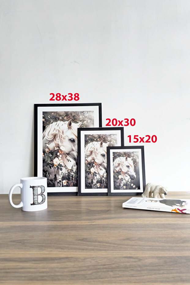 Tek Parça Çerçeve Görünümlü Ahşap MDF Poster Tablo YZ TEK0003 - 2