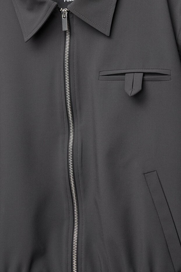 Fermuarlı bomber ceket - 7