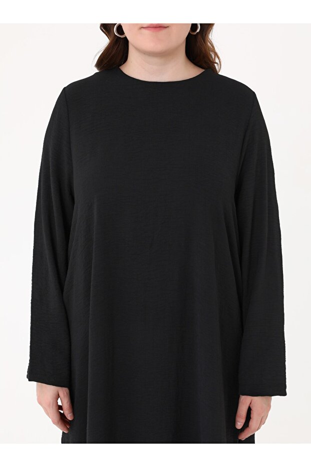 Aerobin Basic Tunic&Pants Plus Size Double Set - Black - - 3