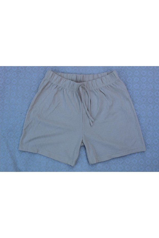Fleur bel rubber sus shoulderless pocketless tril tril combed short