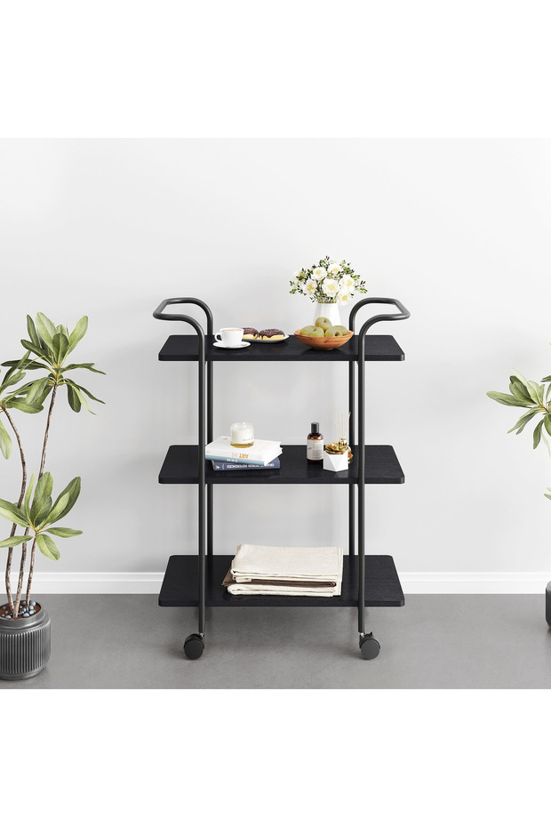 عربة تقديم هافوك ثلاثية الطبقات - 1