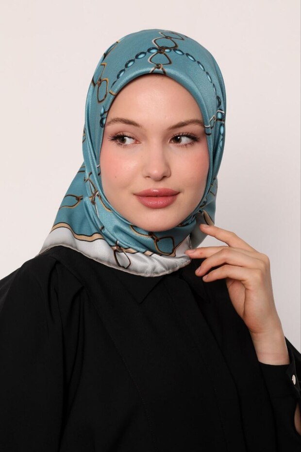 وشاح كريستال لامع بنمط سلسلة - 1