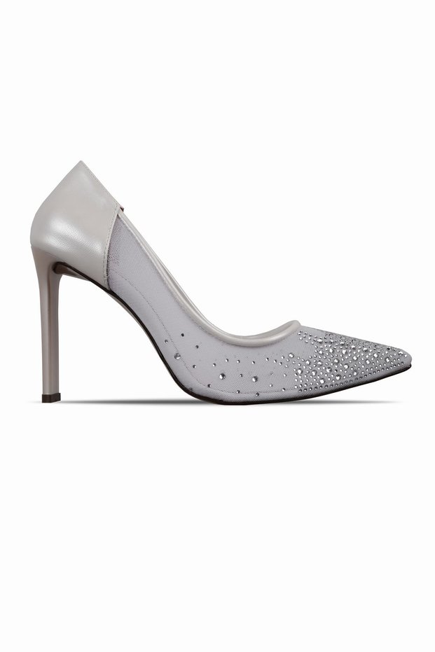 Kelvy Women's Pointed Toe Thin Heeled Evening Dress Shoes 4114