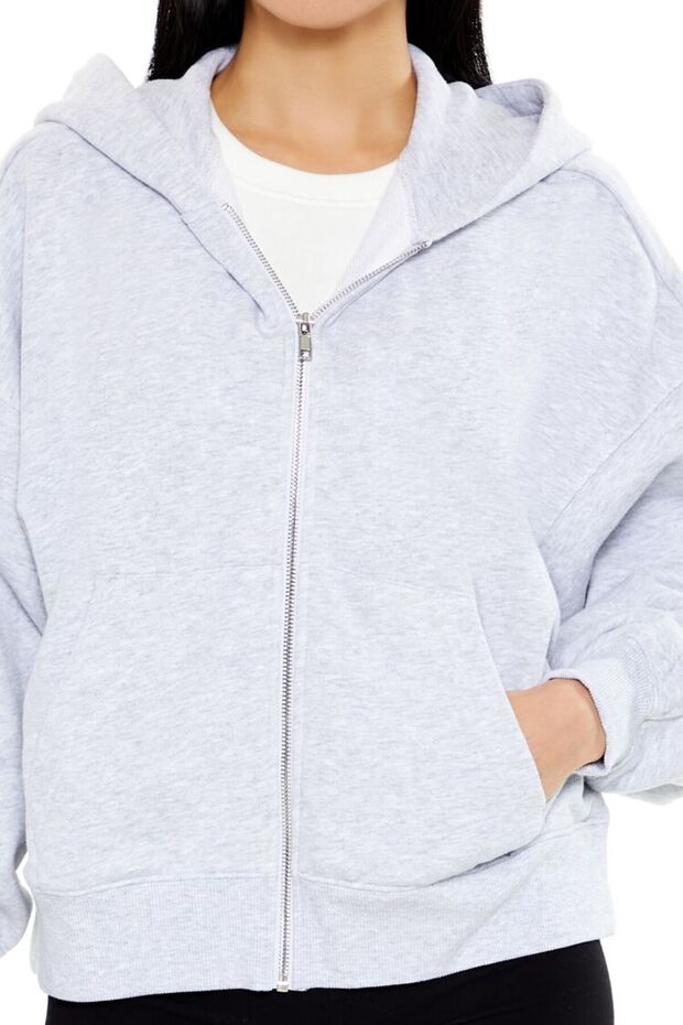 Kapüşonlu Fermuarlı Sweatshirt - 3