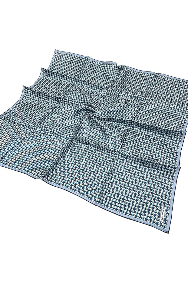 İpek Eşarp 2026 Kış - 9417-84 Bebe Mavi Twill - 1