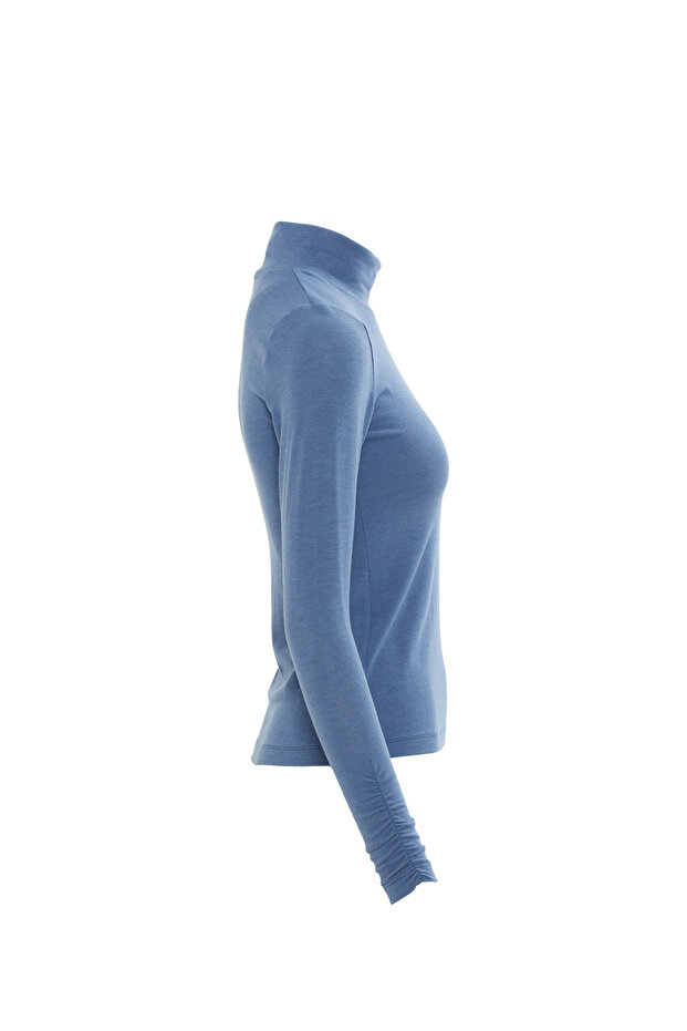 Dik Yaka Triko Bluz - 2