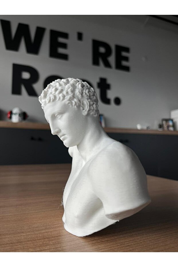 Hermes Dekoratif Büst Yunan Mitolojisi Zeus'un Oğlu Hermes Trimegustus 15cm - 6