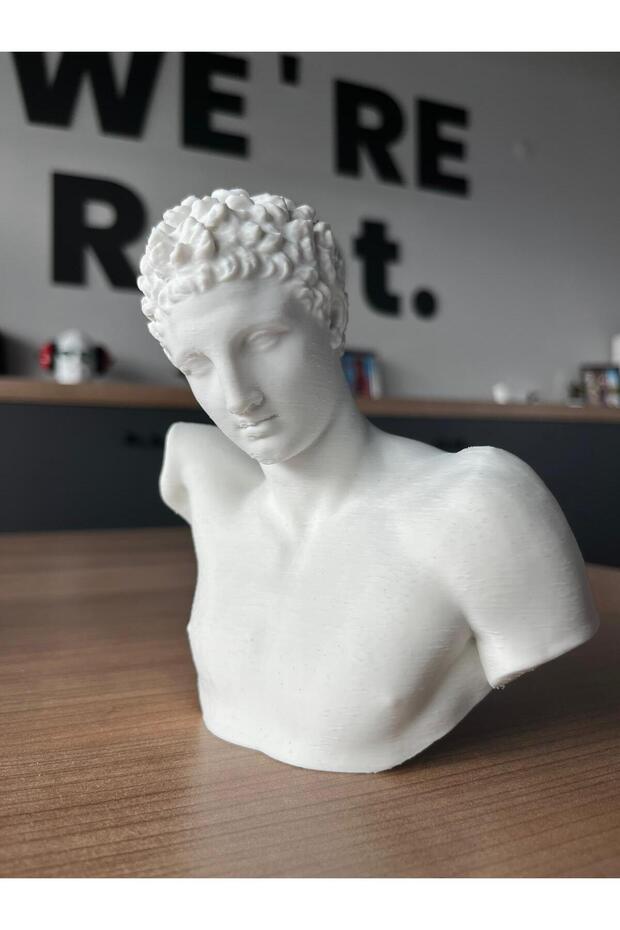 Hermes Dekoratif Büst Yunan Mitolojisi Zeus'un Oğlu Hermes Trimegustus 15cm - 4