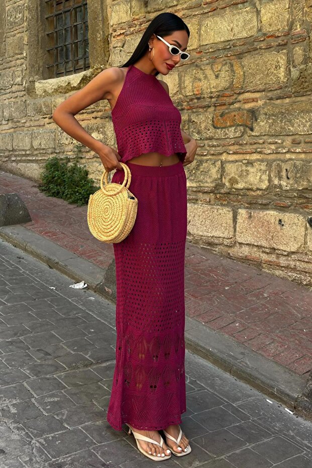 Backless Openwork Suit 10083-025 - 2